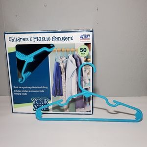 Kids Hangers 50 Pack Teal Blue